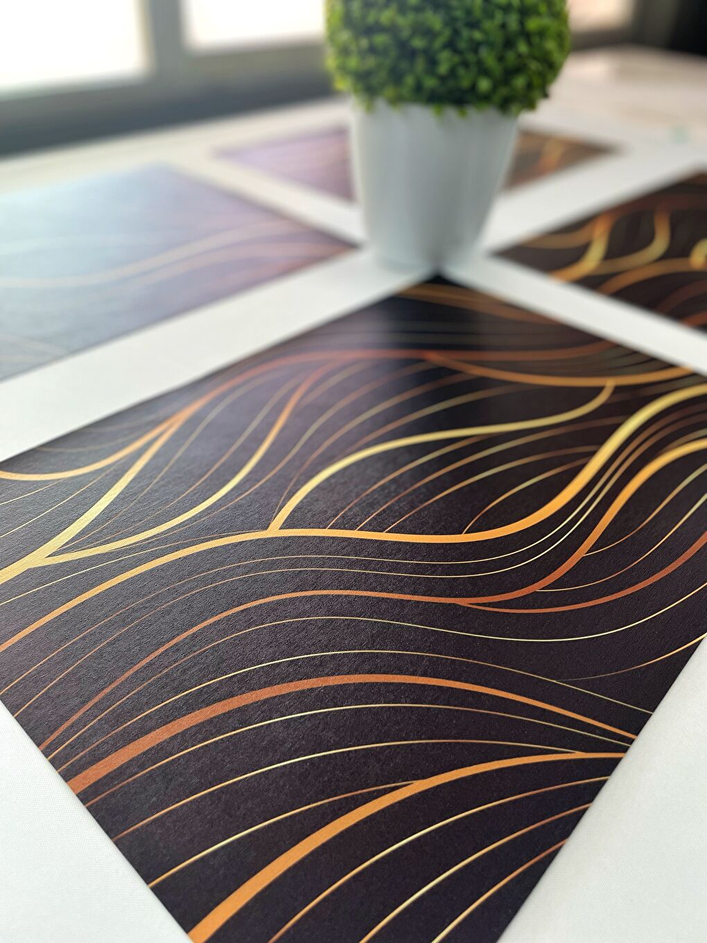 Siyah Gold Amerikan Servis 4'lü-3