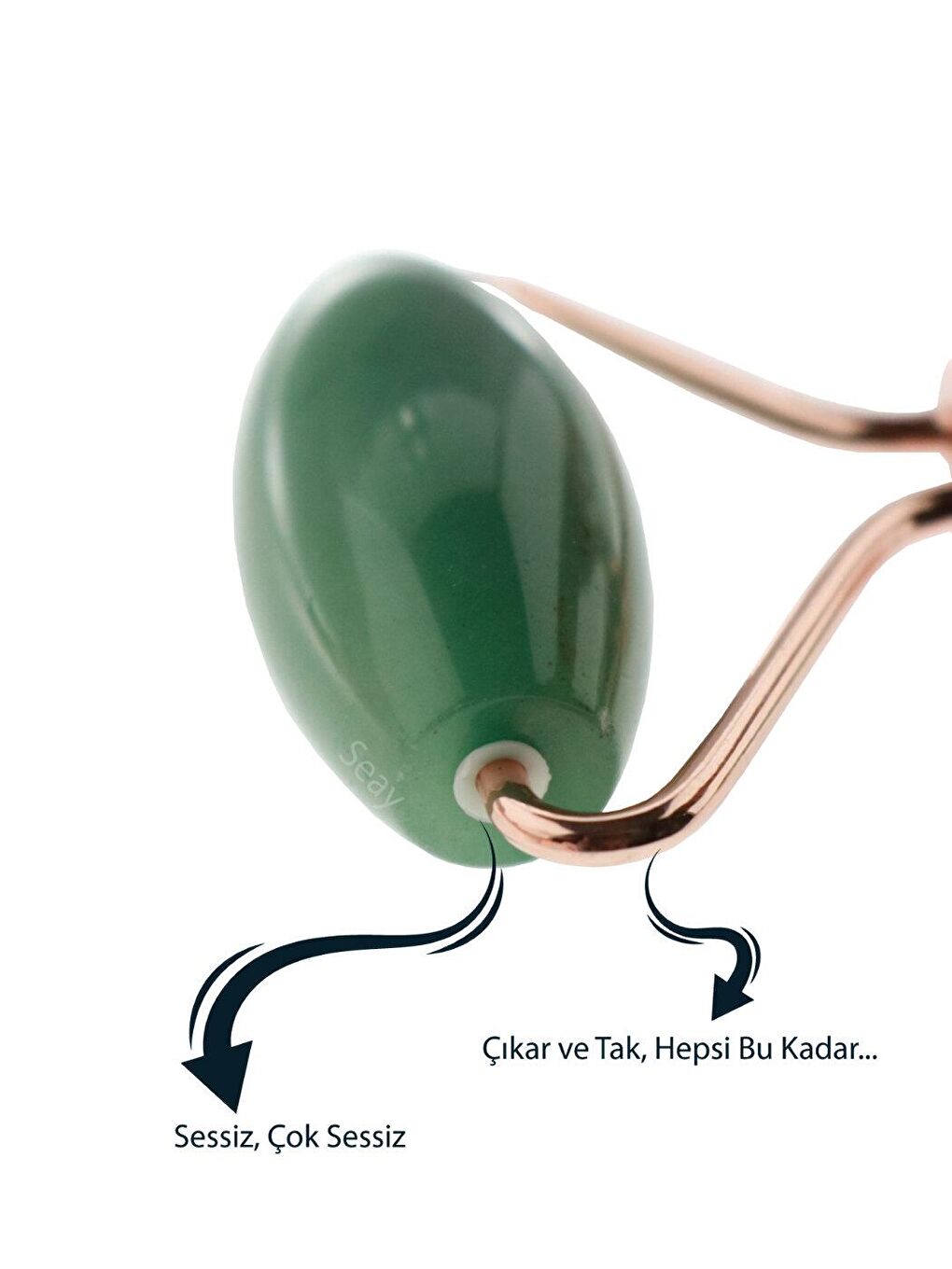 Aventurin Roller + Kalp Guasha Yüz Masaj Taşı Gençleştirici Premium Face Roller-1