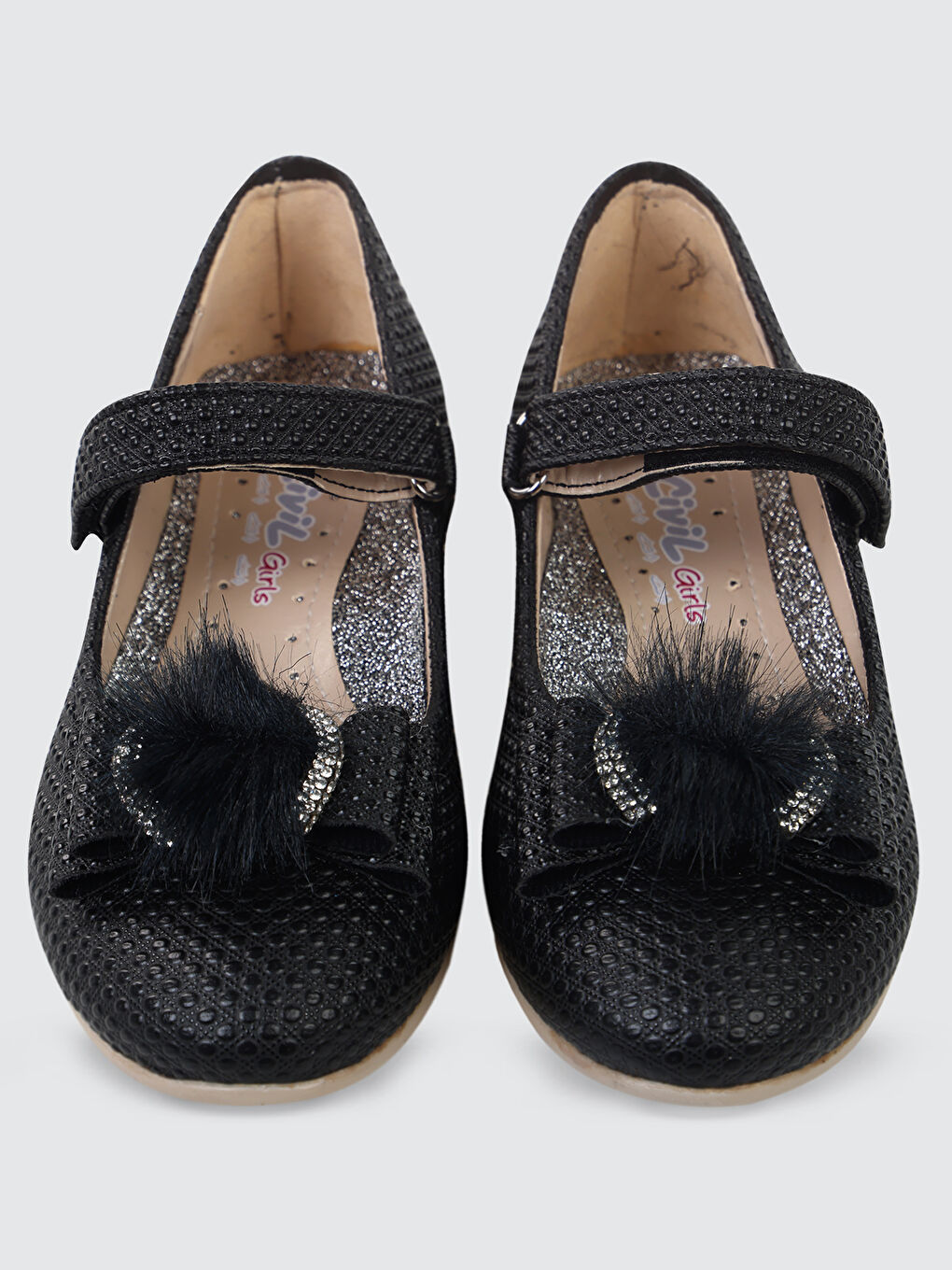 Kız Çocuk Babet Ayakkabı 31-35 Numara Siyah-2