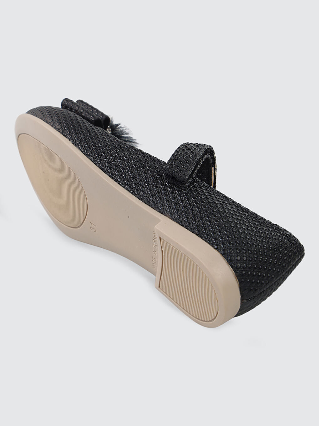 Kız Çocuk Babet Ayakkabı 31-35 Numara Siyah-4