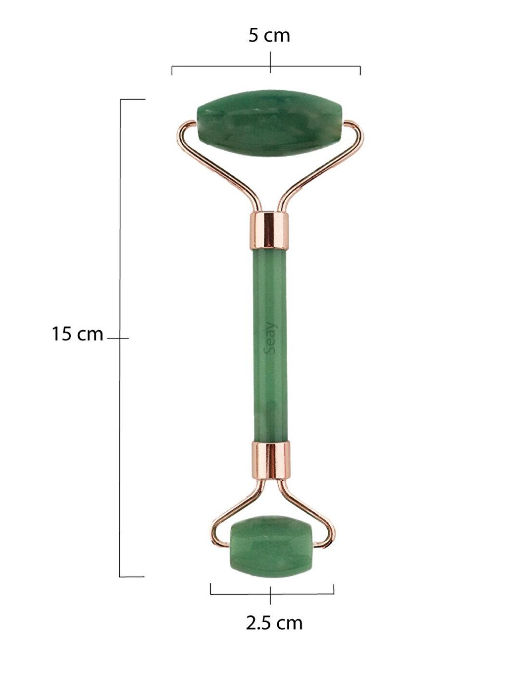 Aventurin Roller + Kalp Guasha Yüz Masaj Taşı Gençleştirici Premium Face Roller-2