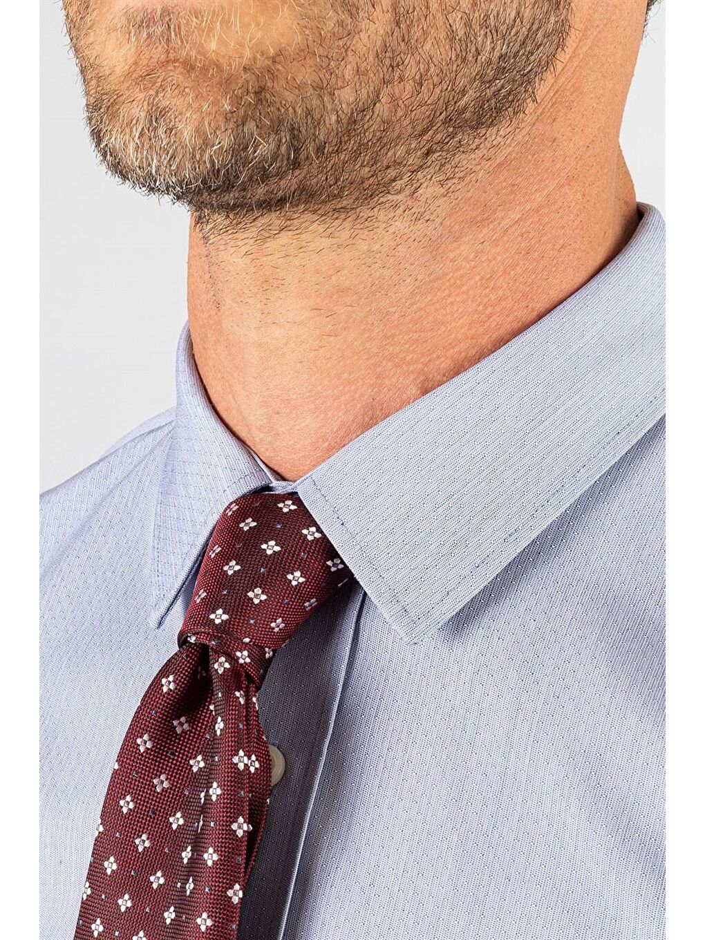 Slim Fit Premium Seri %100 Cotton Erkek Mavi Gömlek-2