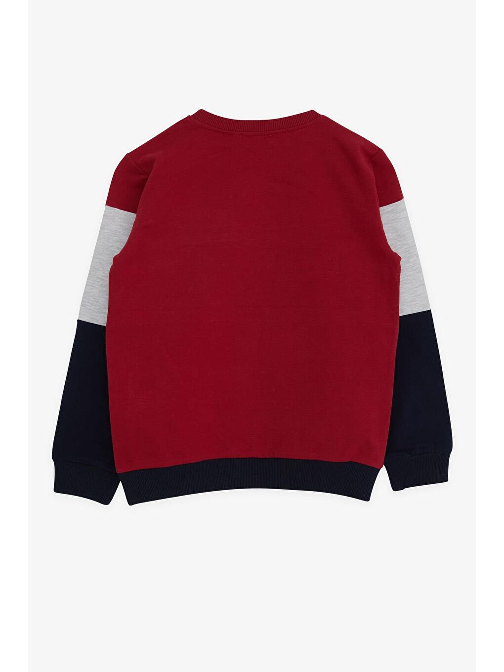 Erkek Çocuk Sweatshirt Renkli Nakışlı Bordo (9-12 Yaş)-1