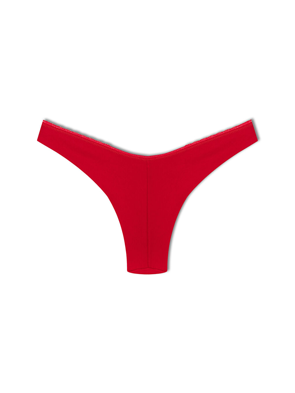 Ekru Pamuklu Yüksek Bel Brazil Kadın Külot 3'lü-4