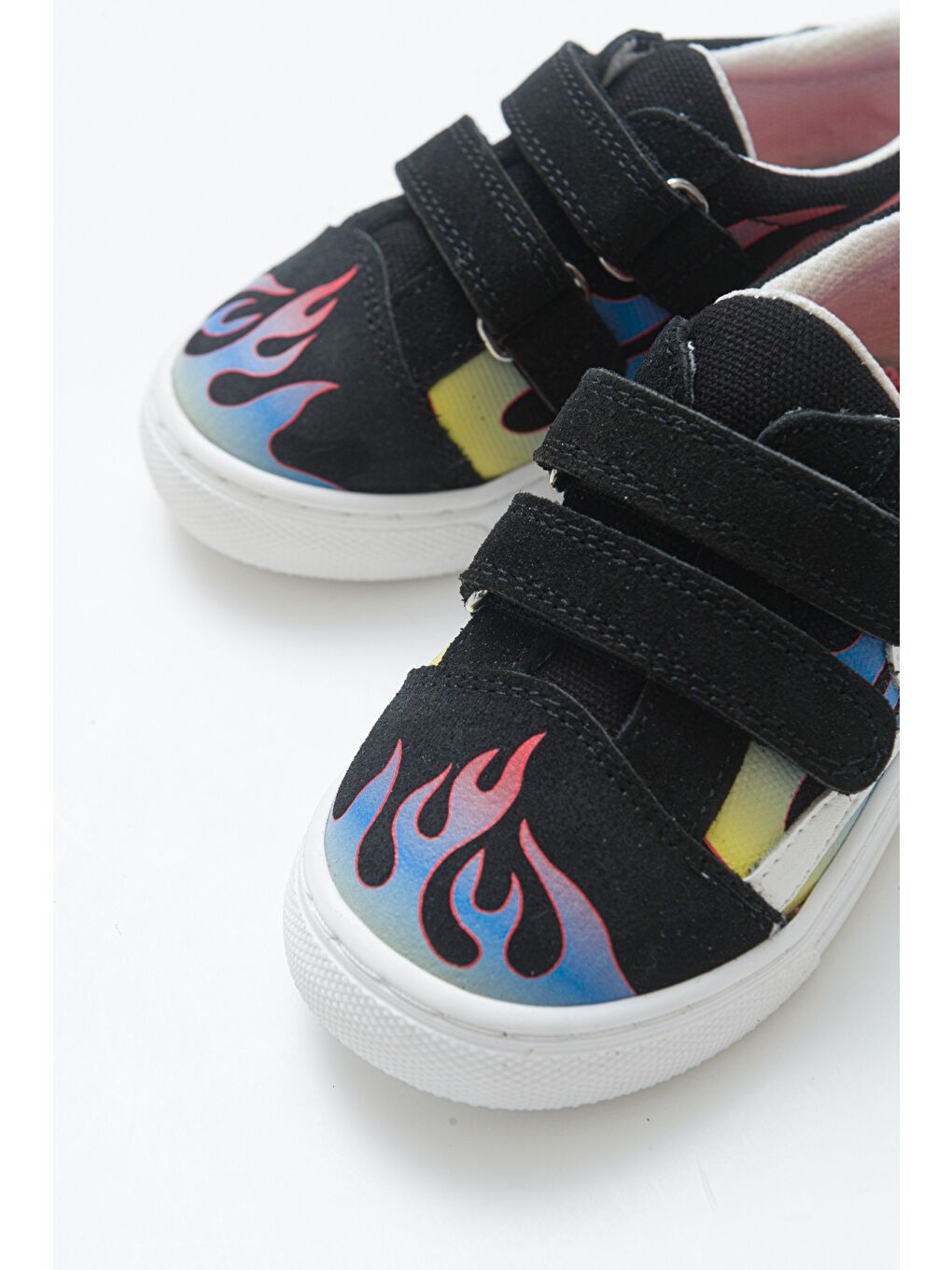 Erkek Çocuk Siyah Hakiki Deri Sneaker Ayakkabı-1