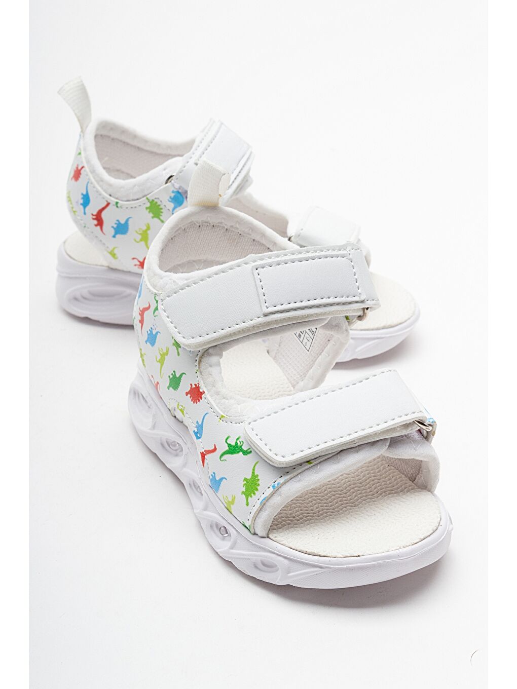 Erkek Çocuk Beyaz Işıklı Anatomik Hafif Spor Sandalet-1