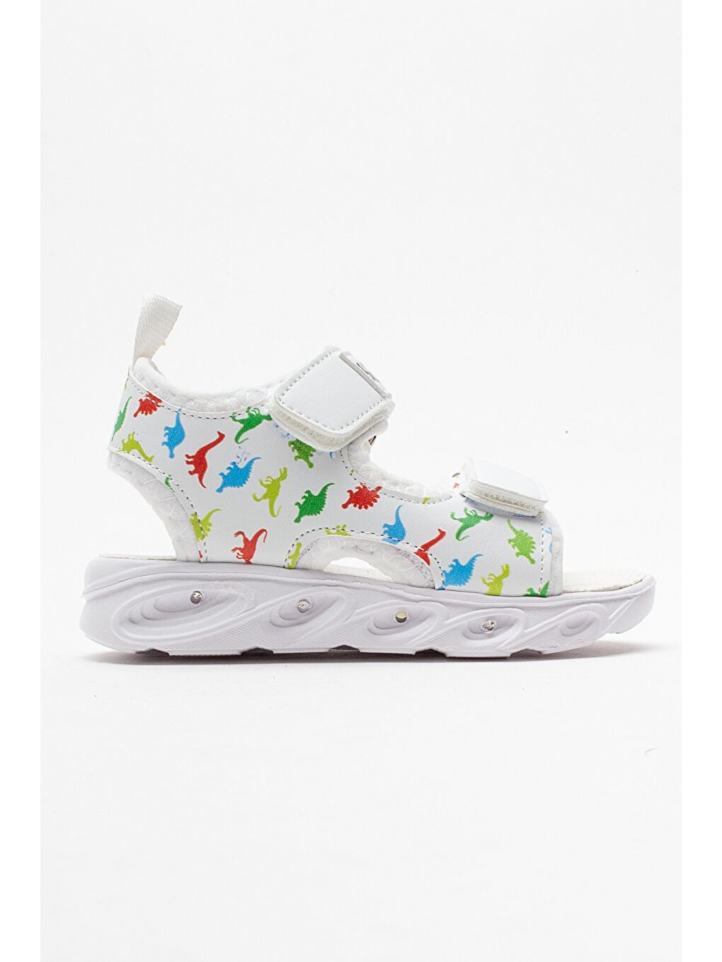 Erkek Çocuk Beyaz Işıklı Anatomik Hafif Spor Sandalet-3