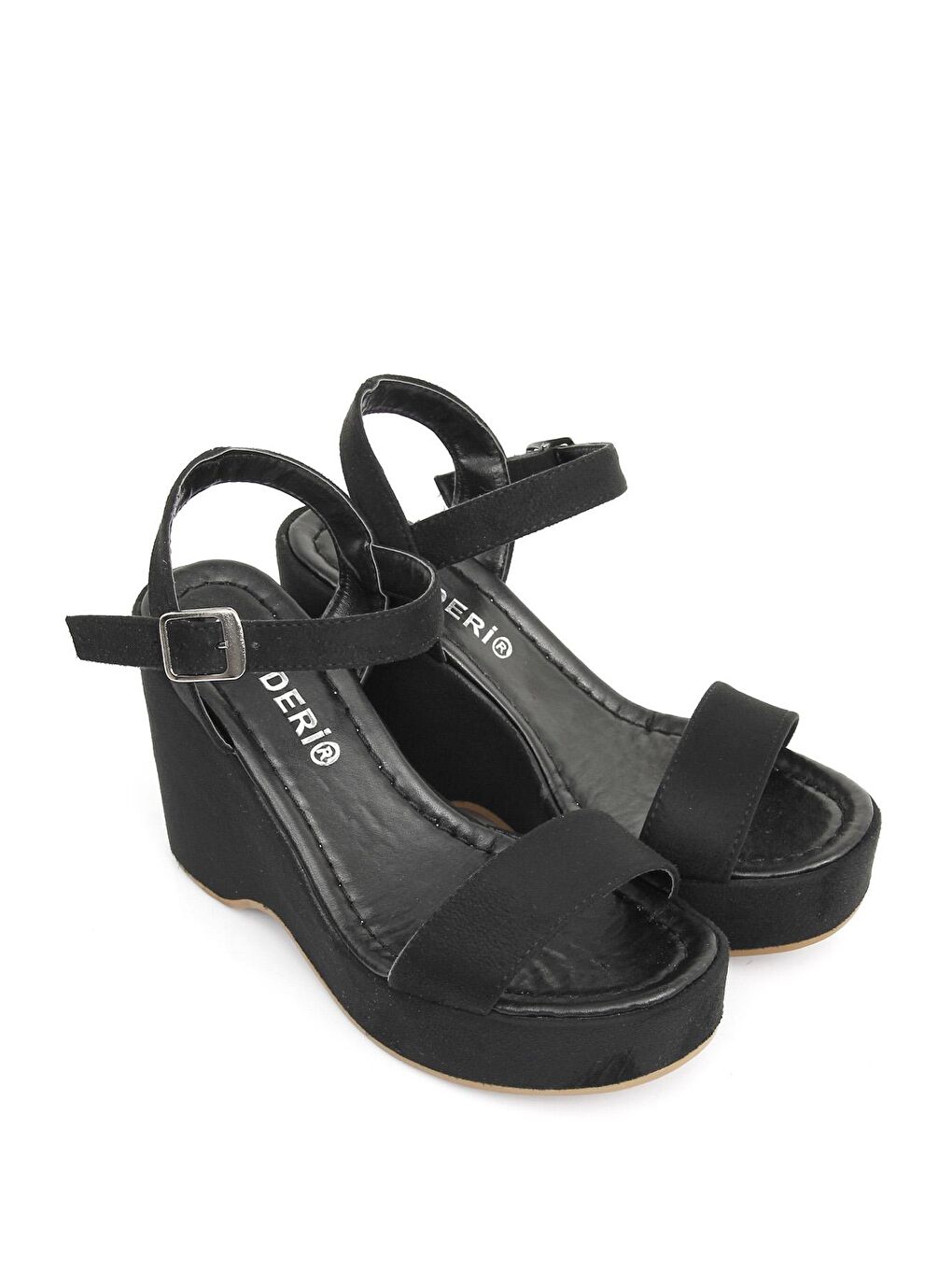 Siyah SİYAH  Kadın Hafif Dolgu Taban Sandalet 41000-1