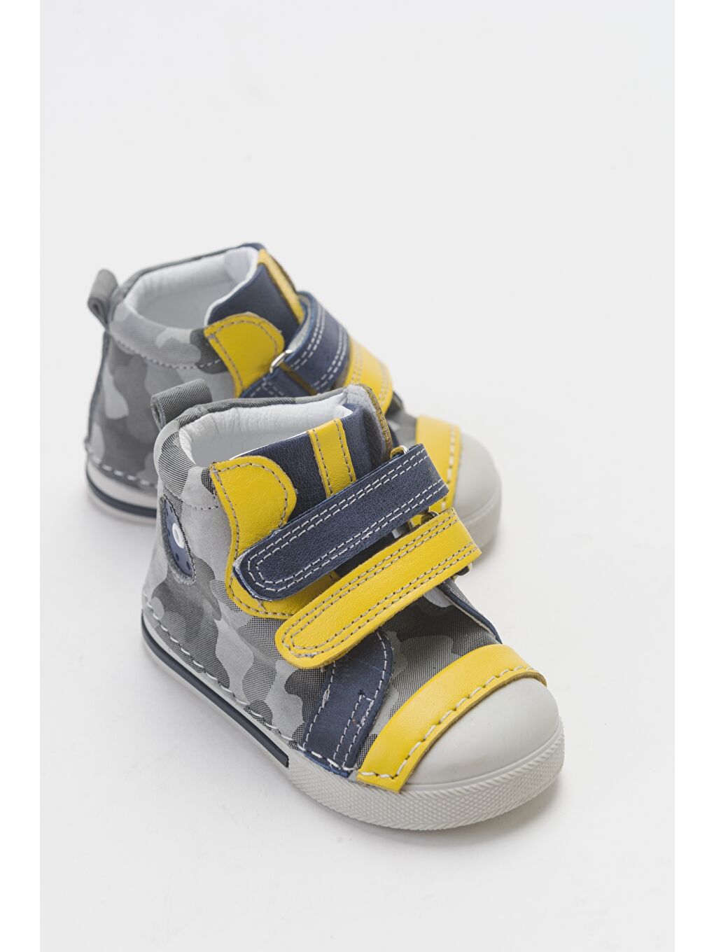 Erkek Çocuk Gri Hakiki Deri İlk Adım Bot-1