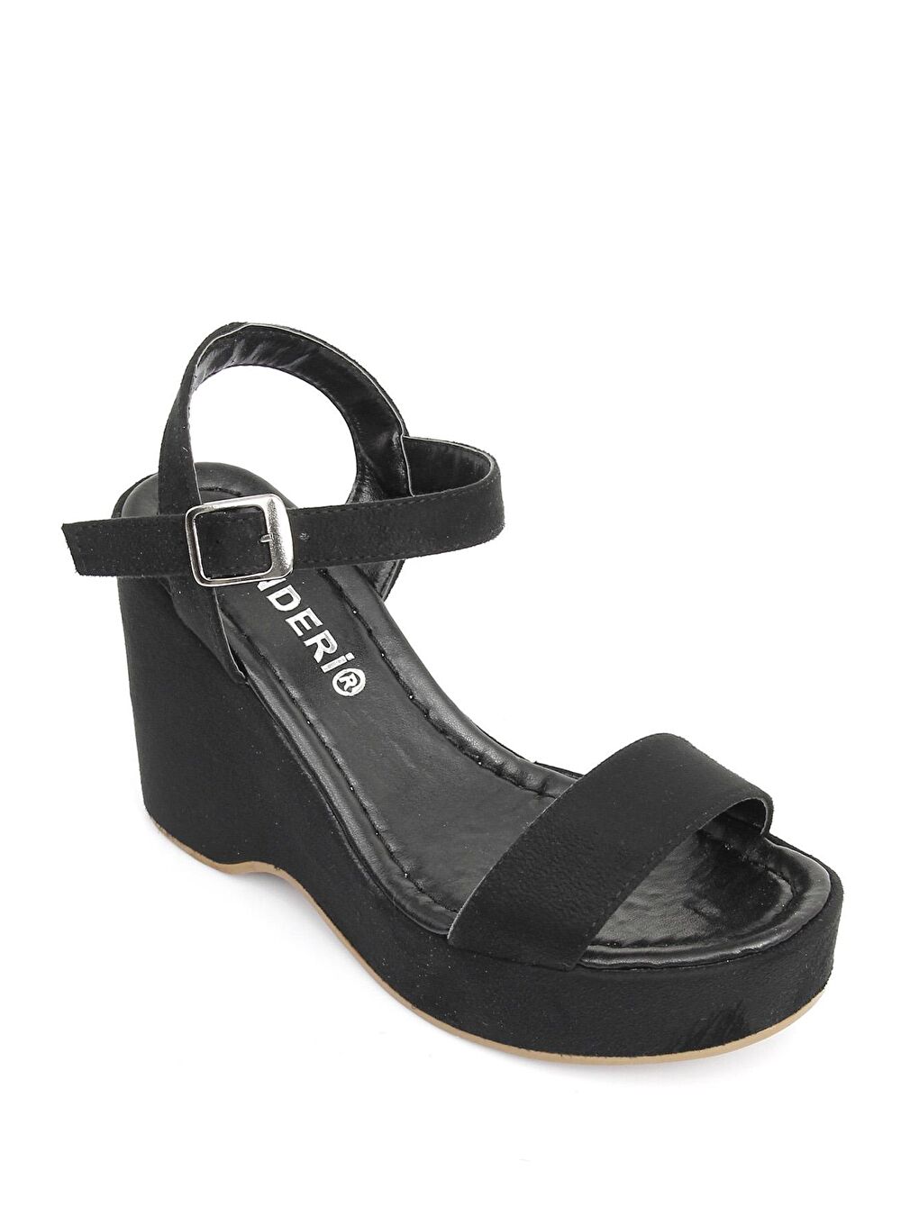 Siyah SİYAH  Kadın Hafif Dolgu Taban Sandalet 41000-4