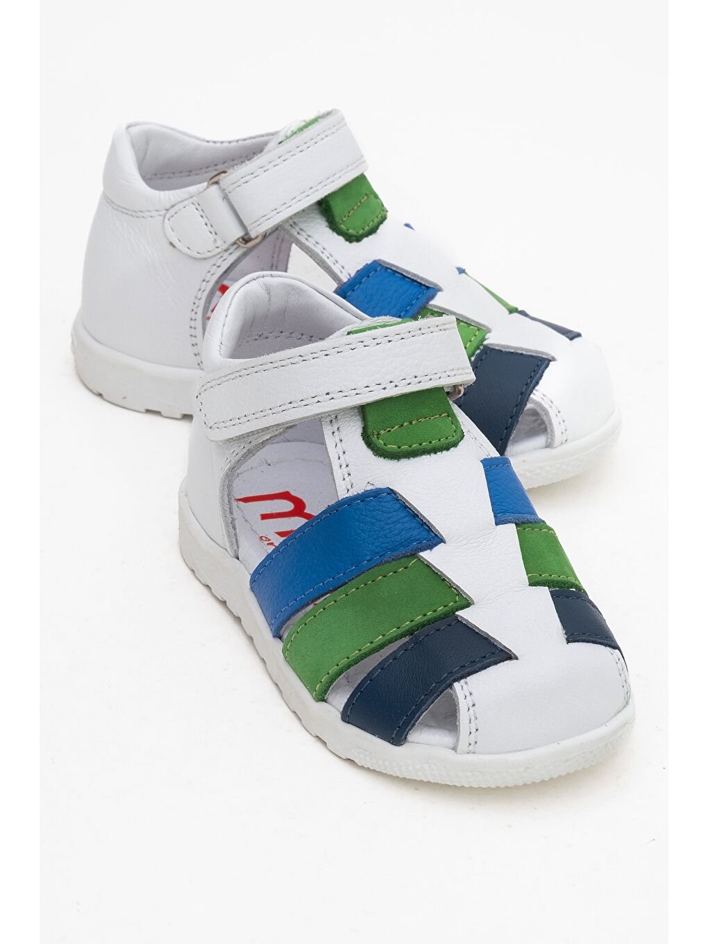 Erkek Çocuk Beyaz-Sax Hakiki Deri Günlük İlk Adım Ayakkabı