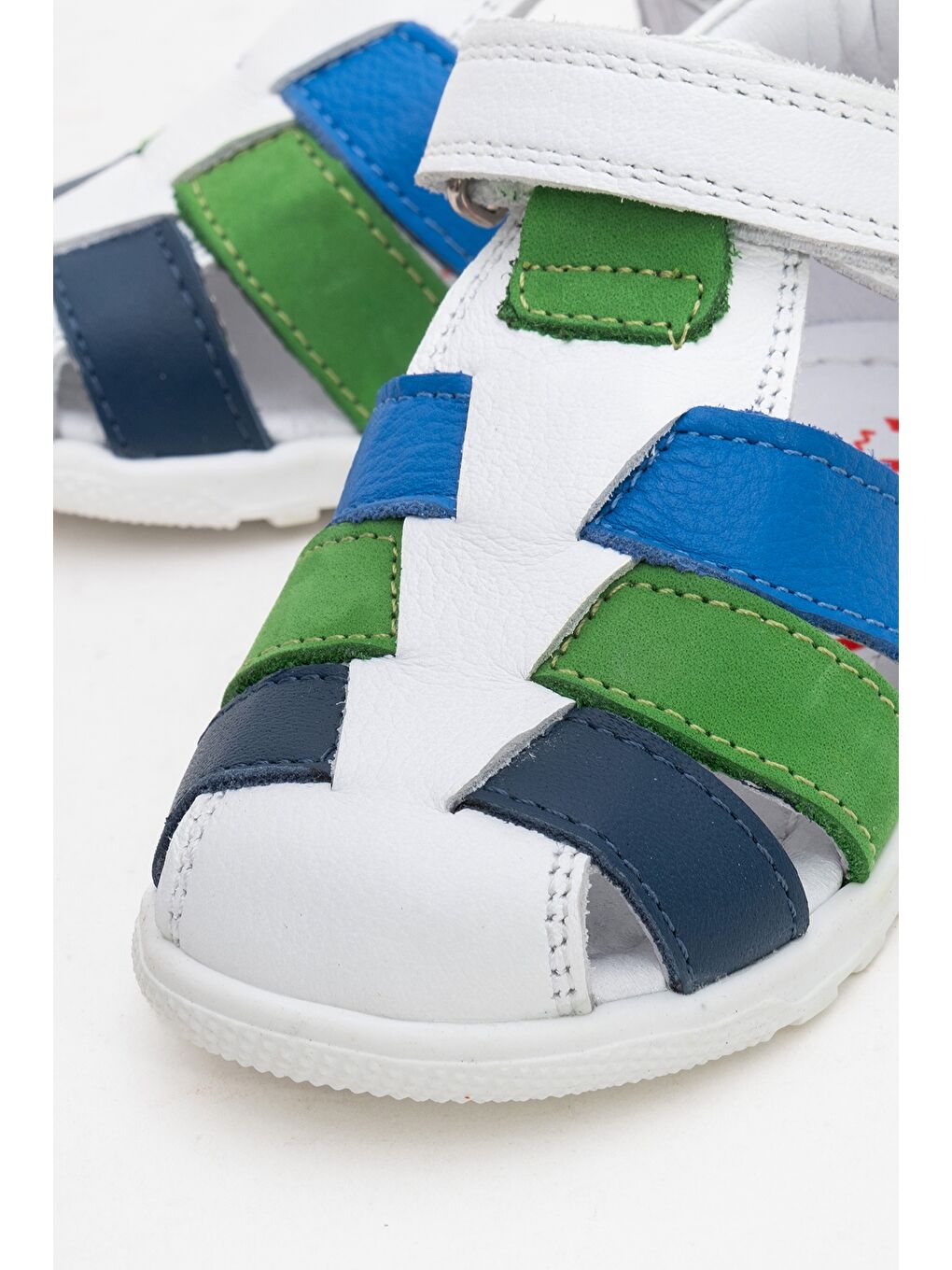 Erkek Çocuk Beyaz-Sax Hakiki Deri Günlük İlk Adım Ayakkabı-1