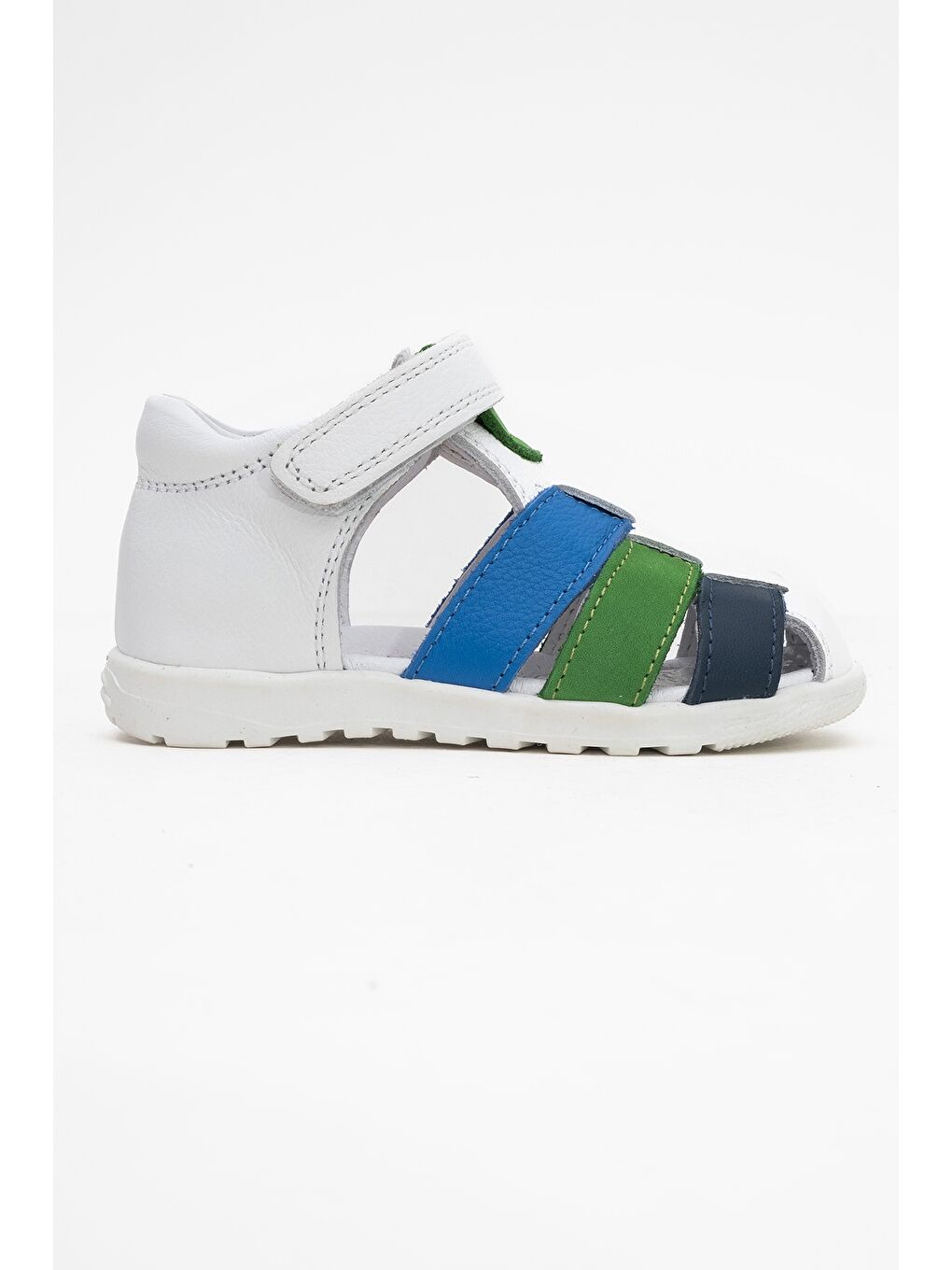 Erkek Çocuk Beyaz-Sax Hakiki Deri Günlük İlk Adım Ayakkabı-3