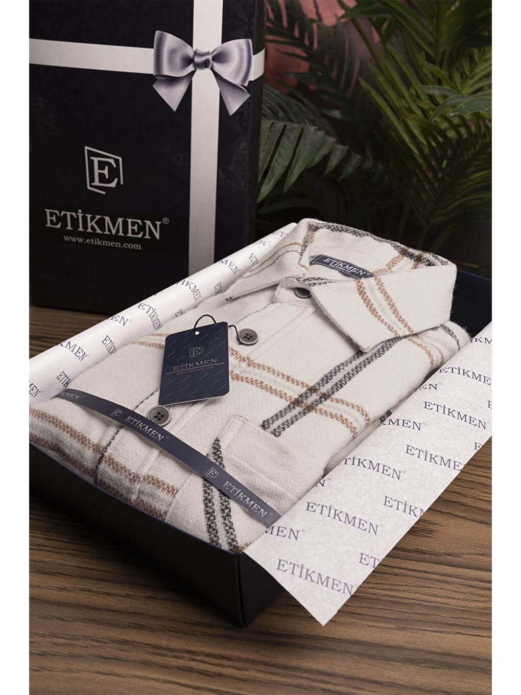 Kemik Beyaz Oversize Kalın %100 Pamuk Erkek Oduncu Gömlek-6