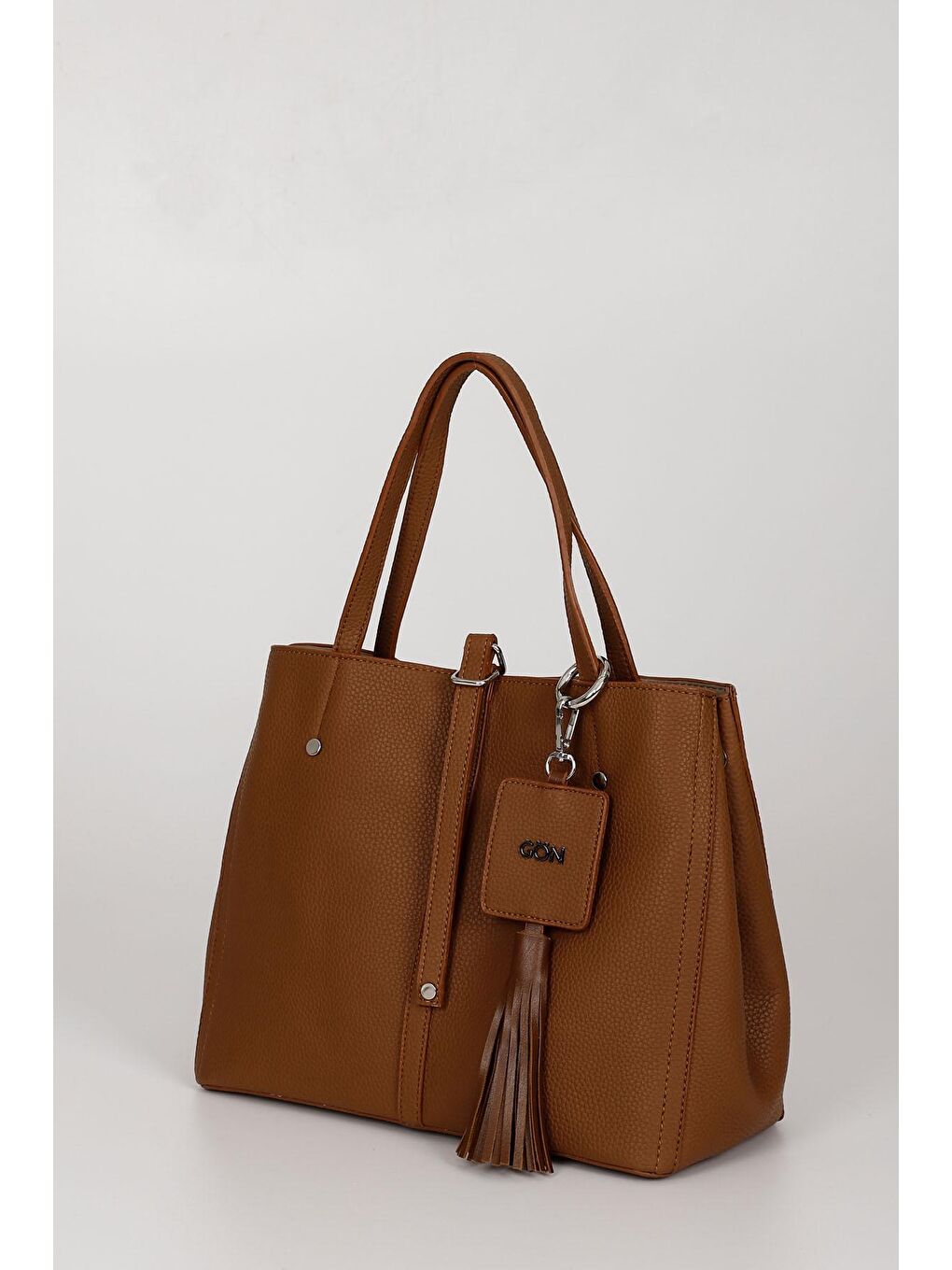 Kahverengi TABA  Büyük Boy Kadın El Ve Omuz Çantası B5025-2