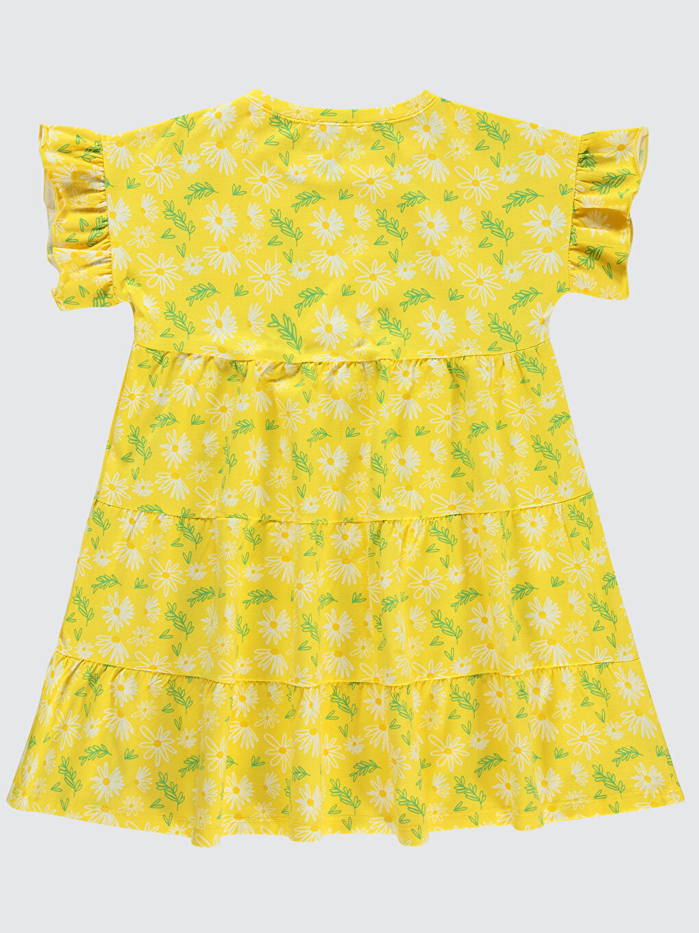 Sarı Girls Kız Çocuk Elbise 6-9 Yaş Ananas-1