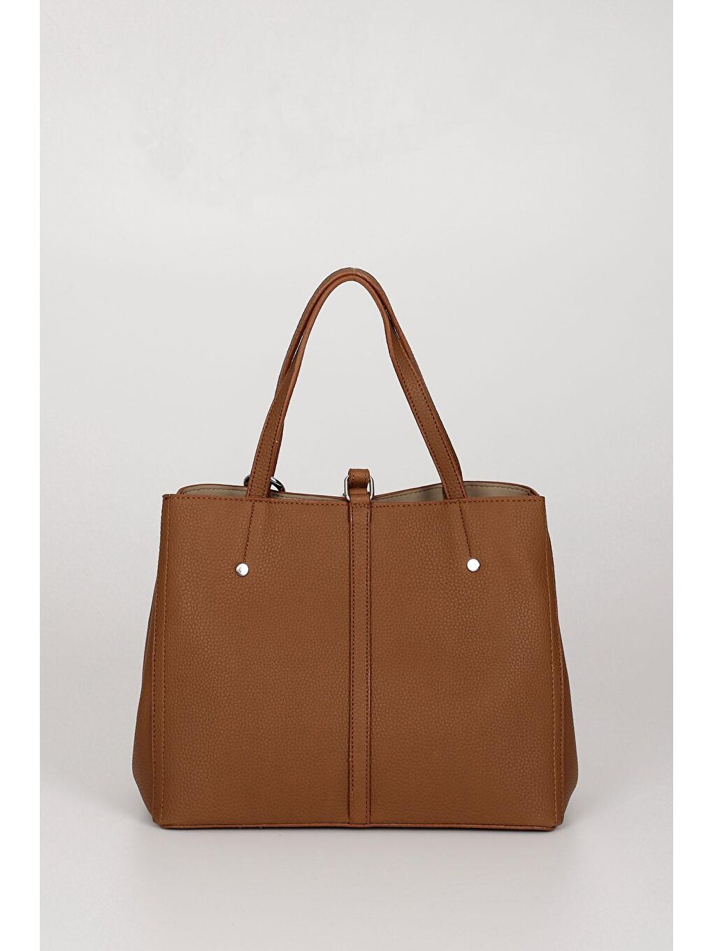 Kahverengi TABA  Büyük Boy Kadın El Ve Omuz Çantası B5025-3