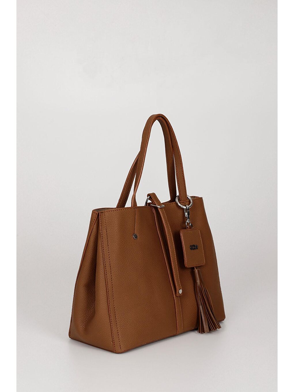 Kahverengi TABA  Büyük Boy Kadın El Ve Omuz Çantası B5025-4