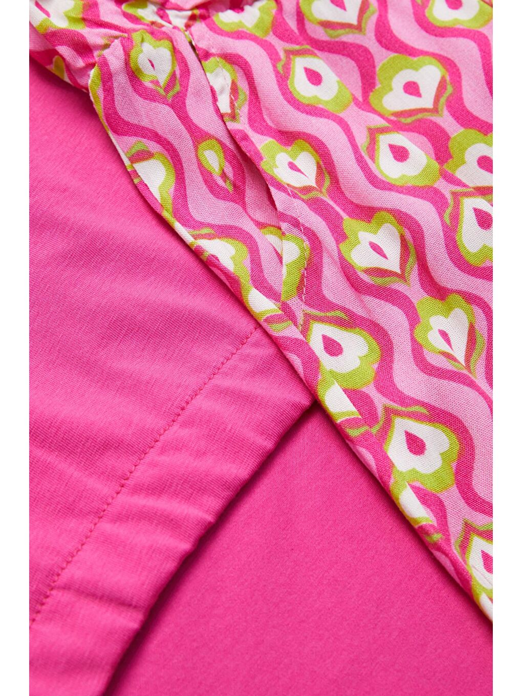 Kız Çocuk Pembe Yazılı Pantolonlu Bluz Takım 15270-1