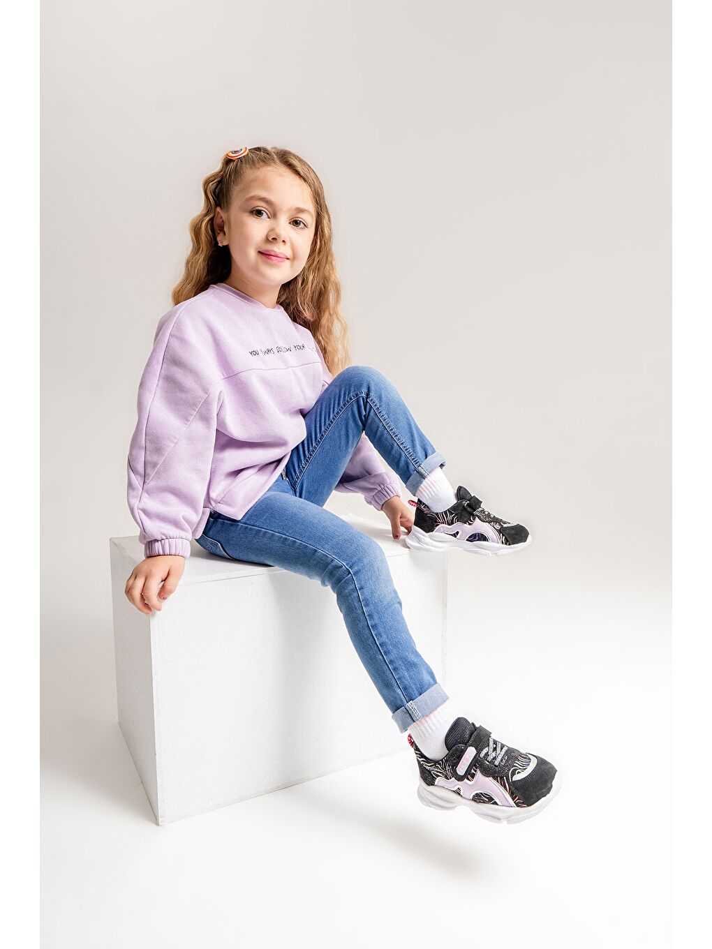 Kız Çocuk Siyah Hakiki Deri Anatomik Günlük Ayakkabı-1