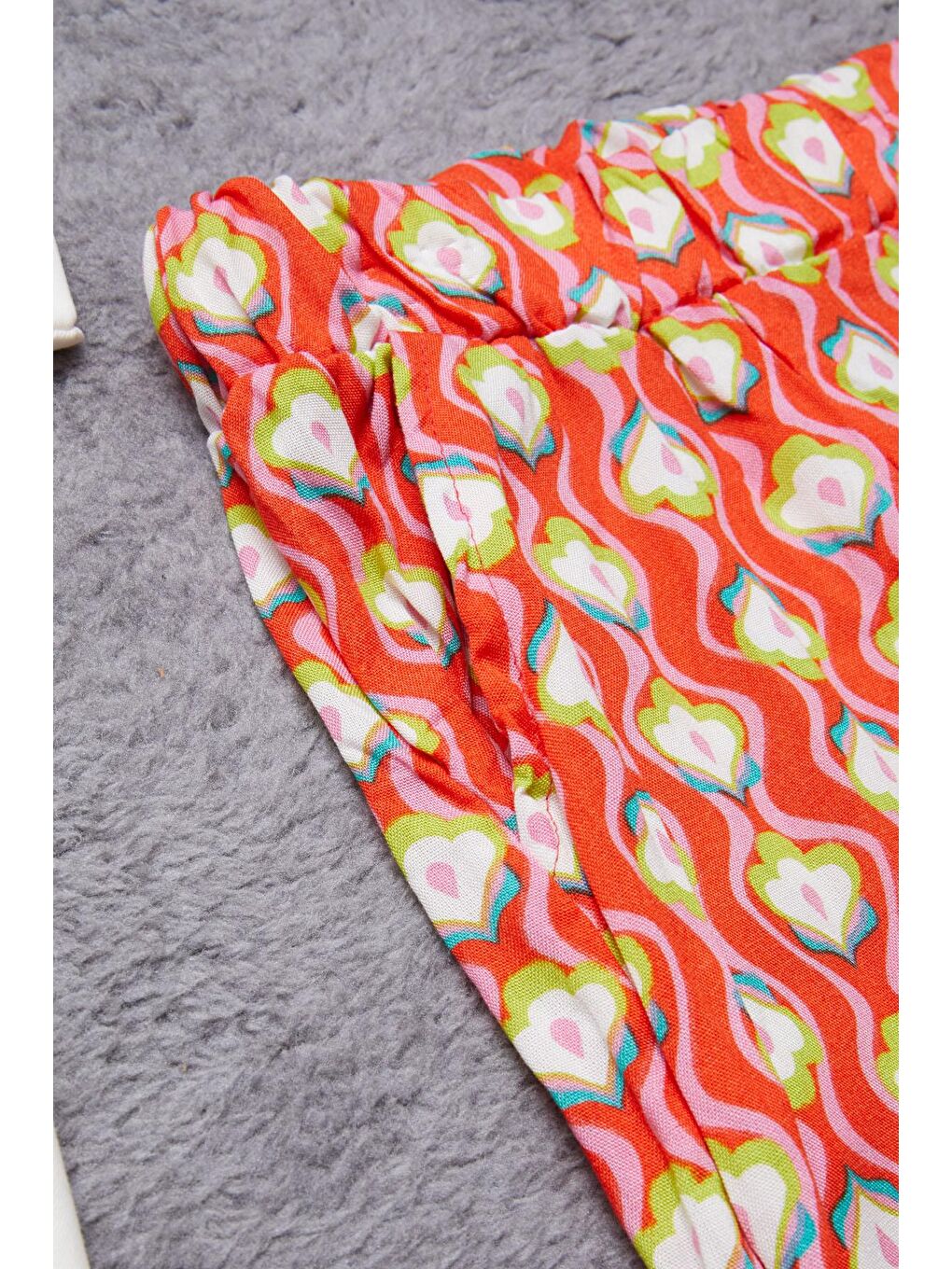 Kız Çocuk Beyaz Yazılı Pantolonlu Bluz Takım 15273-3