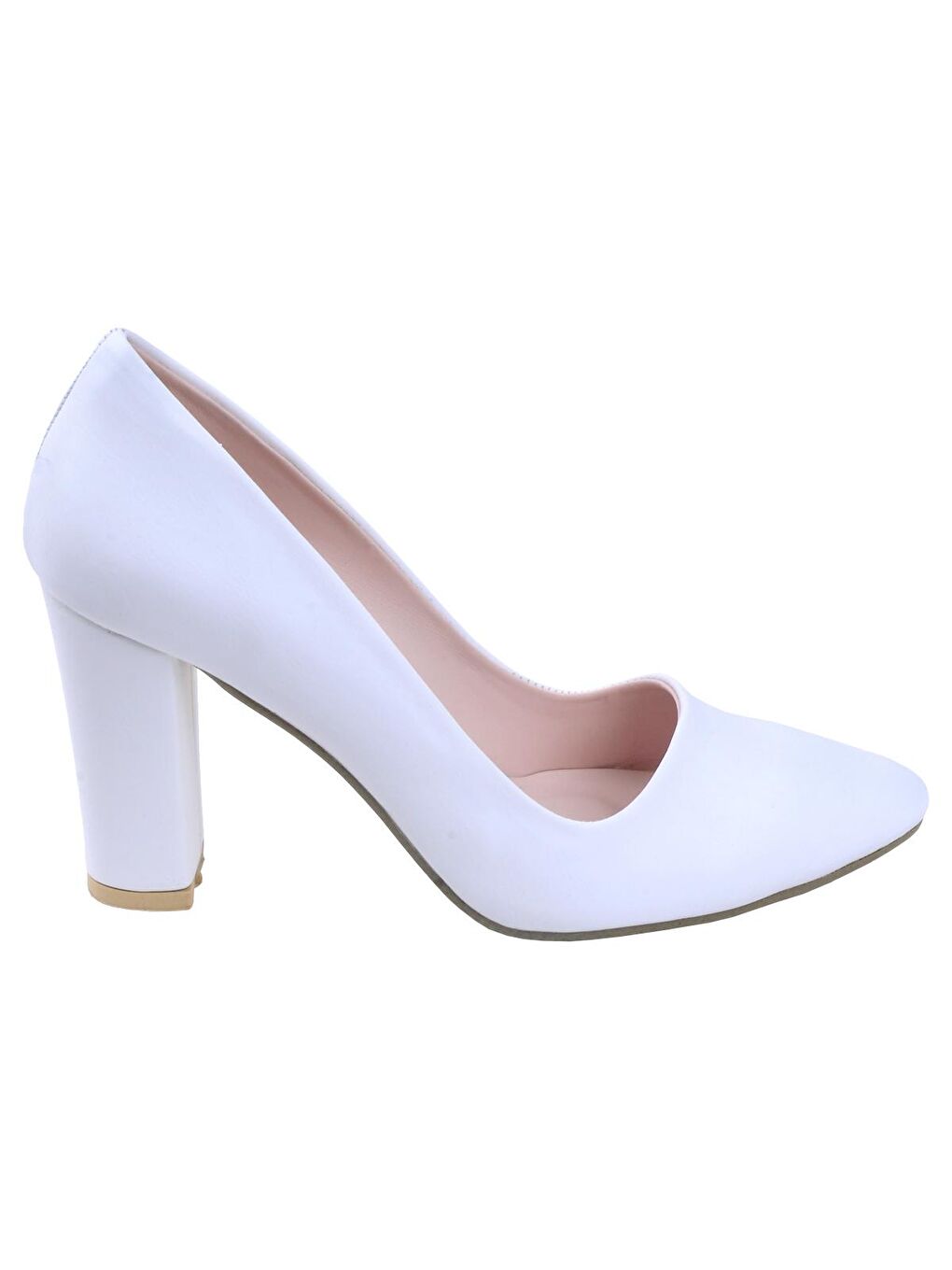 Beyaz Cilt 8 Cm Topuklu Kadın Ayakkabı 137029-311-2