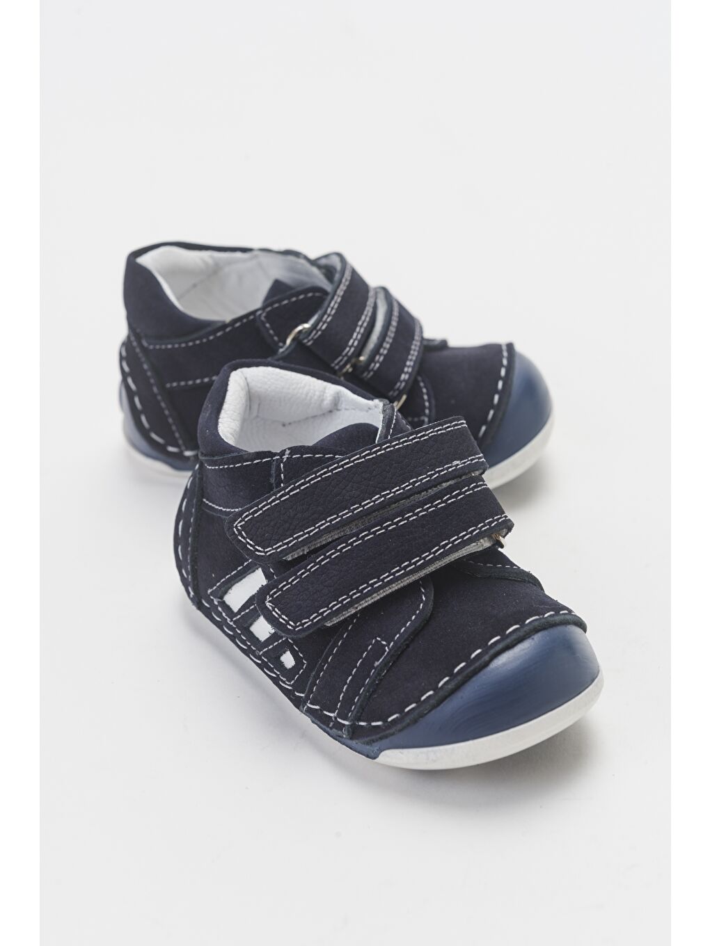 Erkek Çocuk Lacivert Hakiki Deri İlk Adım Bot-1