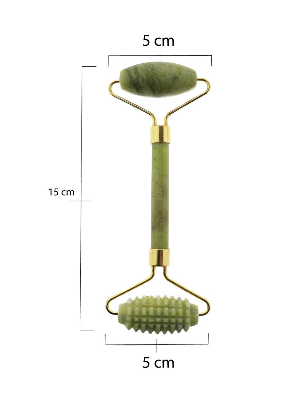 Yeşim Tırtıklı ve Düz Yeşim Roller & Yeşim Guasha Yüz Masaj Aleti Premium-3