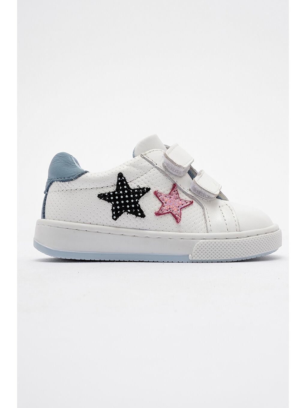 Kız Çocuk Beyaz Hakiki Deri Günlük İlk Adım Ayakkabı-3