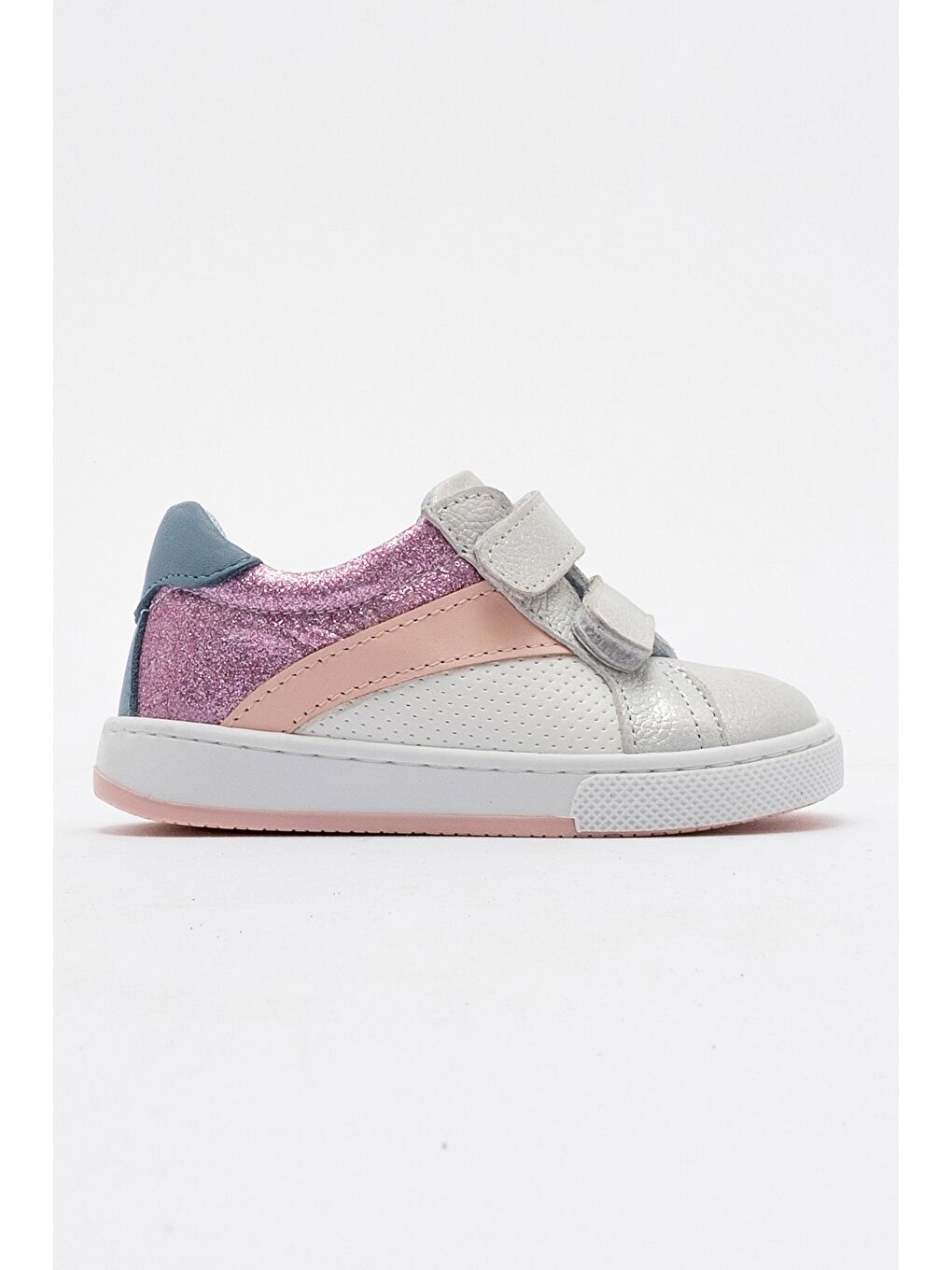 Kız Çocuk Beyaz Hakiki Deri Günlük İlk Adım Ayakkabı-3