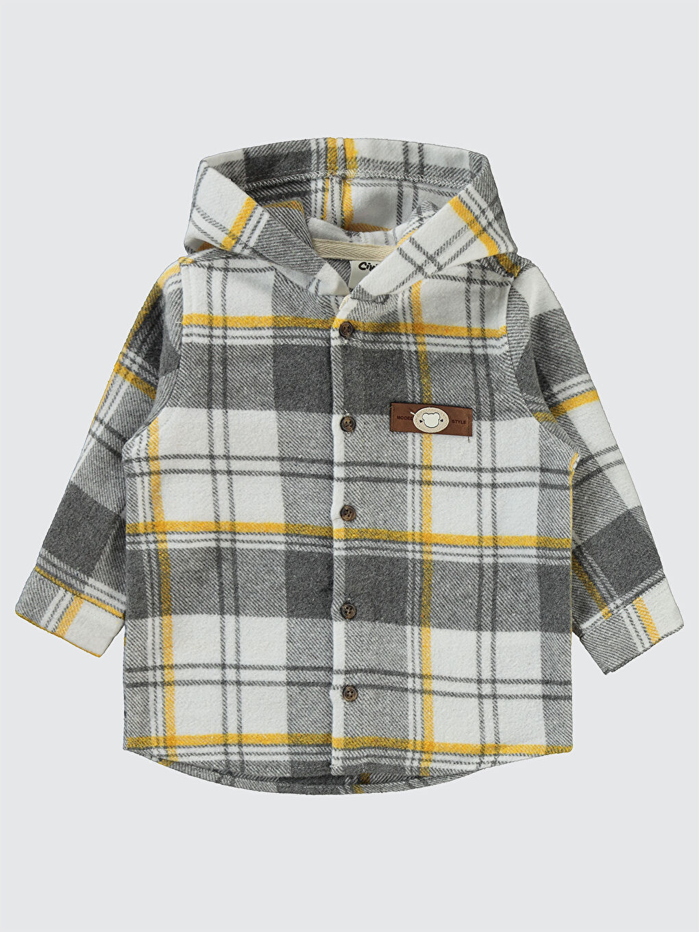 Baby Erkek Bebek Gömlek 6-18 Ay Gri