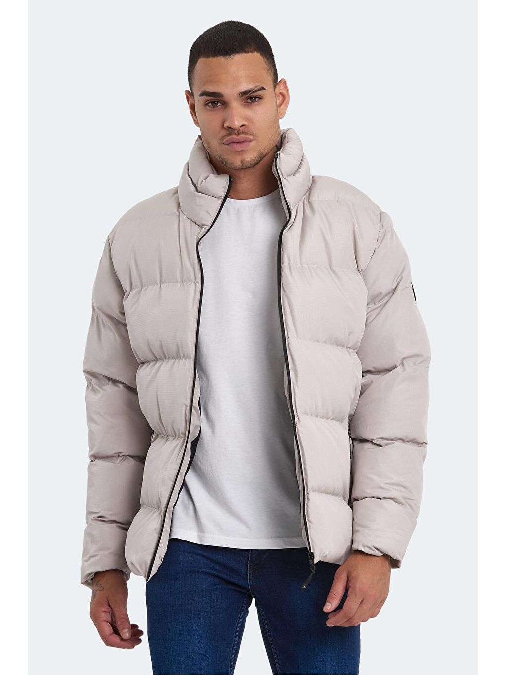 Bej HAMA IN Erkek Taş Gri Mont & Kaban