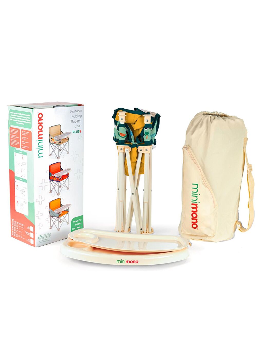 Büyük Boy Katlanır Portatif Mama Sandalyesi - Sarı-6