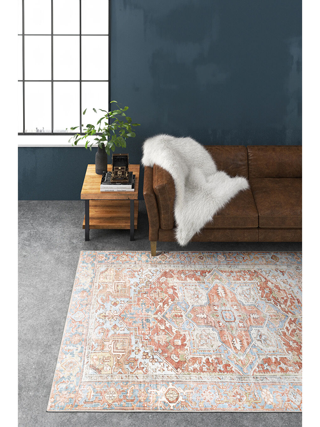 Pembe Dekoratif Özel Tasarım Yıkanabilir İnce Kaymaz Tabanlı Modern Halı KECE FR27-1