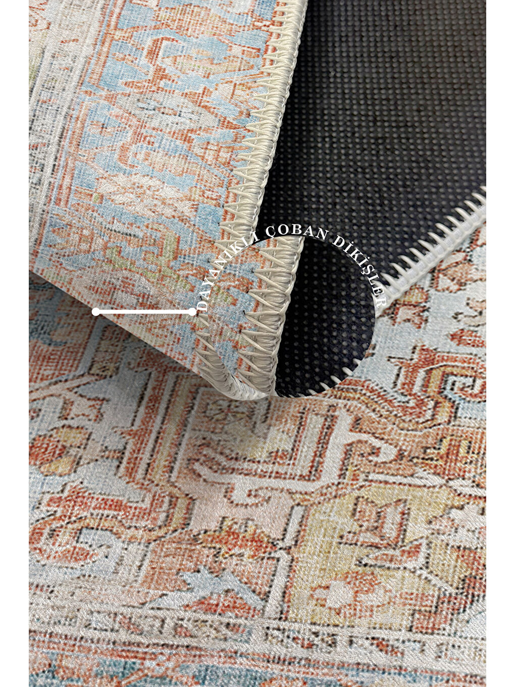 Pembe Dekoratif Özel Tasarım Yıkanabilir İnce Kaymaz Tabanlı Modern Halı KECE FR27-3