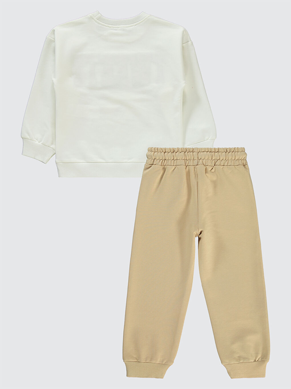 Tweety Kız Çocuk Eşofman Takımı 2-5 Yaş Ekru-1