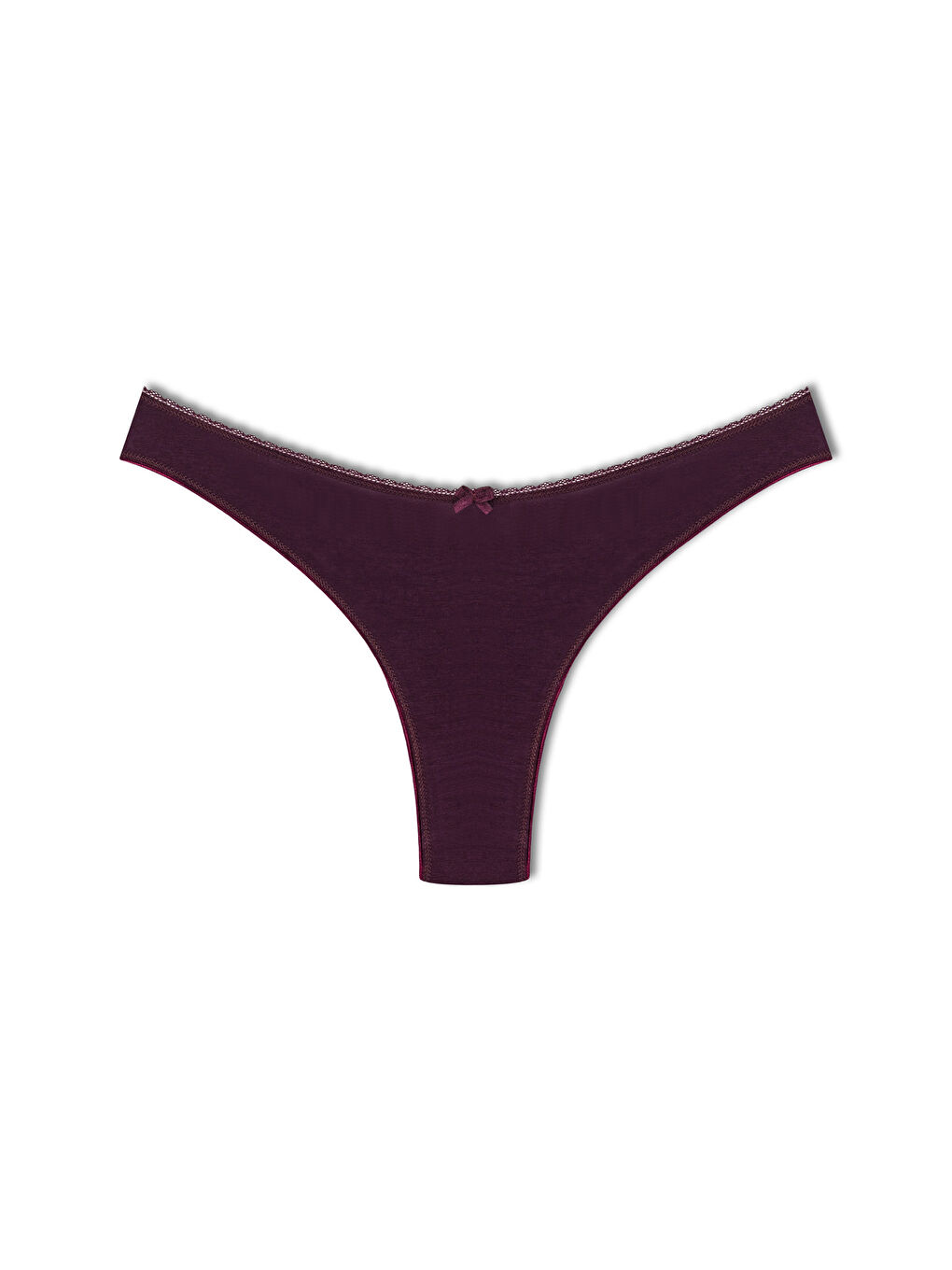 Mor Pamuklu Yüksek Bel Brazil Kadın Külot