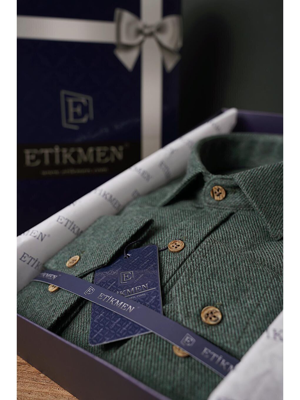 Etikmen Koyu Yeşil Oduncu Slimfit Erkek Gömlek - 6