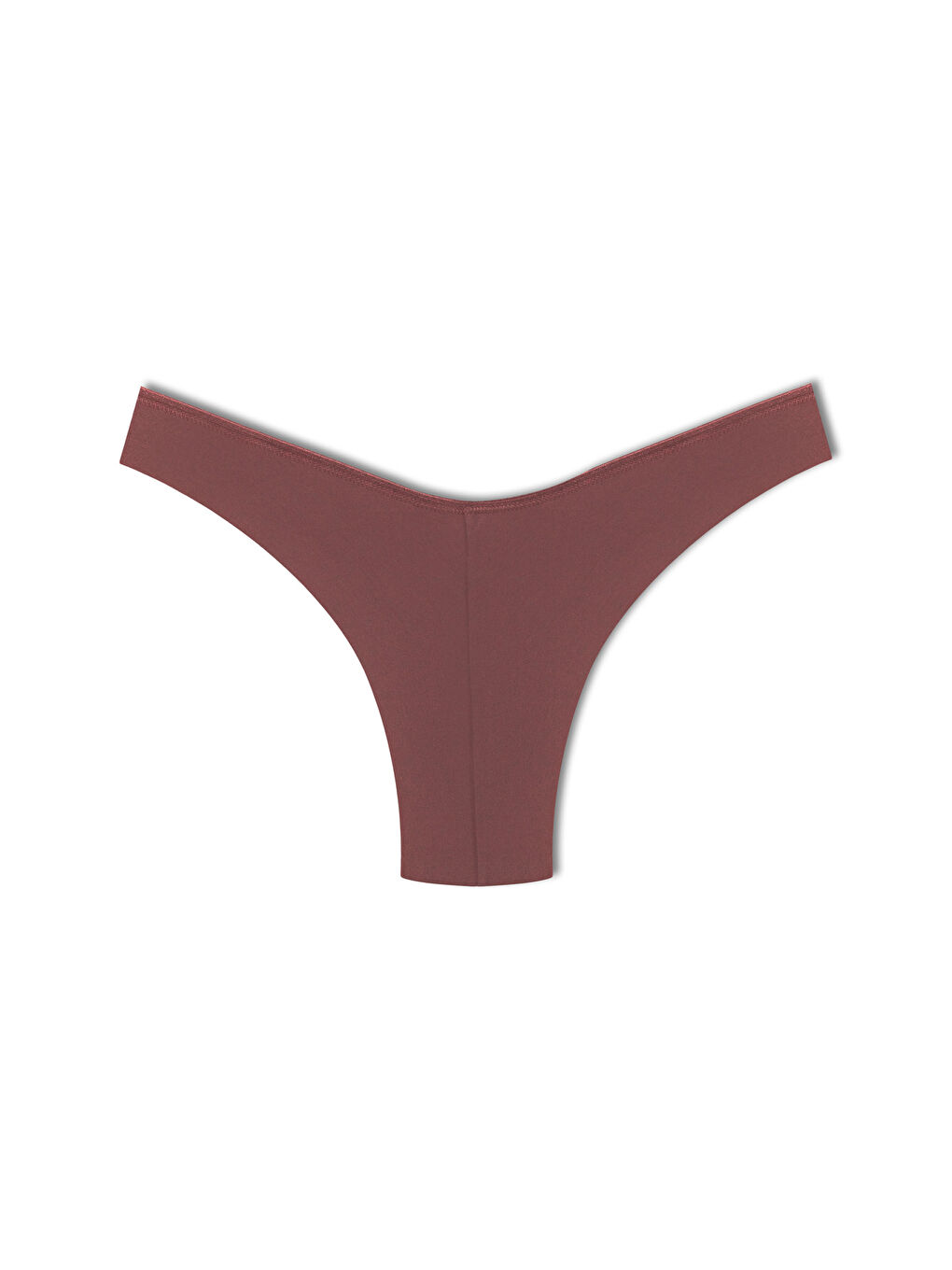 Kahverengi Pamuklu Yüksek Bel Brazil Kadın Külot-1