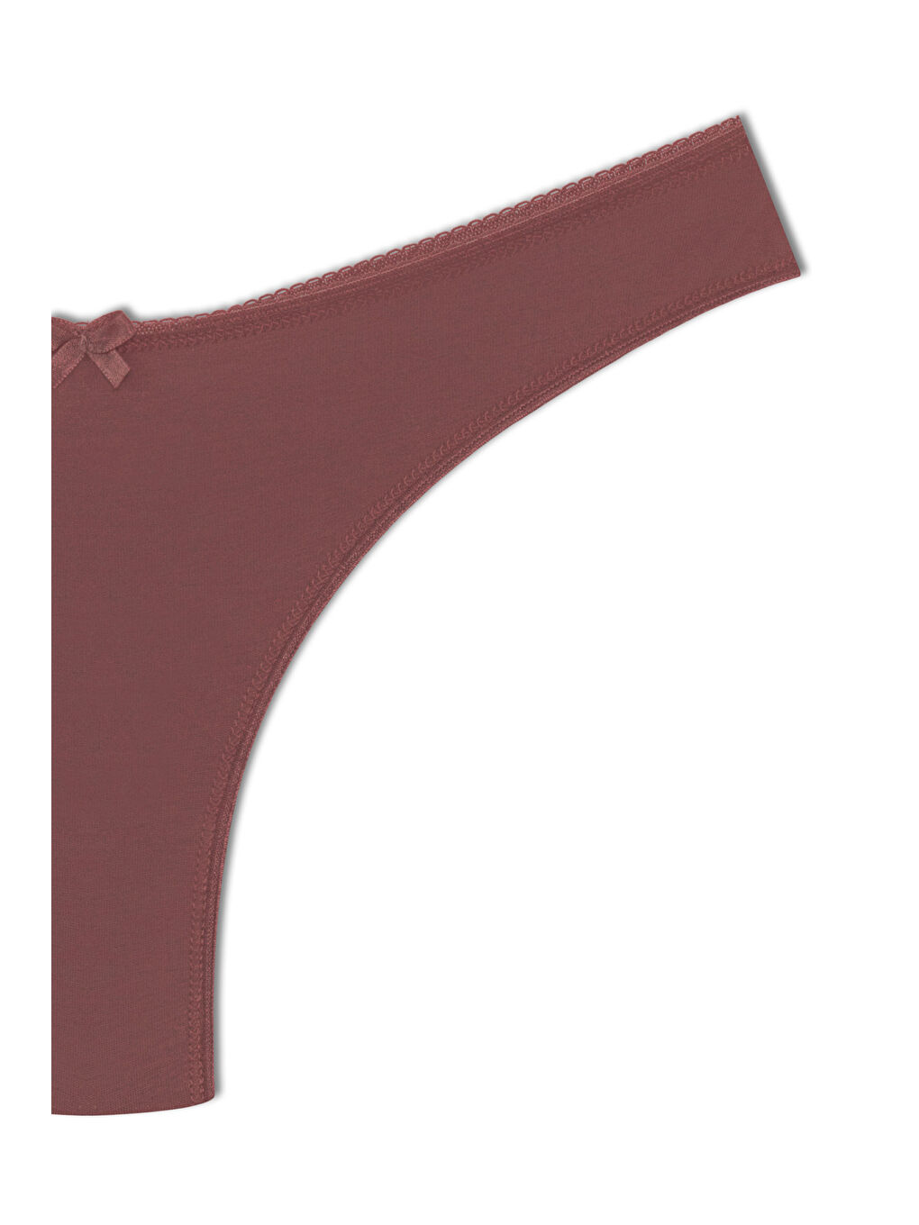 Kahverengi Pamuklu Yüksek Bel Brazil Kadın Külot-2