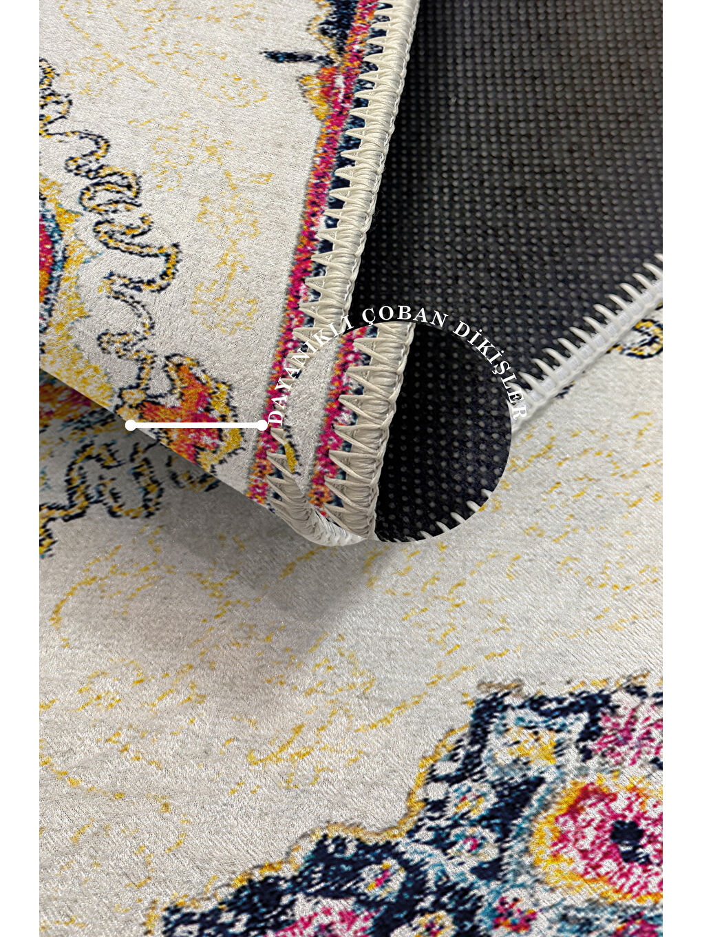 Turuncu Dekoratif Özel Tasarım Yıkanabilir İnce Kaymaz Tabanlı Modern Halı KECE FR24-3