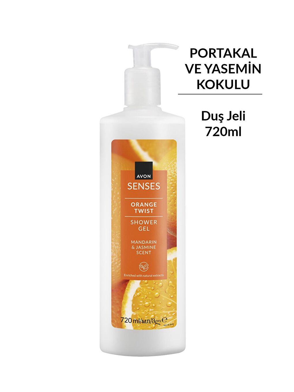 Senses Orange Twist Portakal ve Yasemin Kokulu Duş Jeli 720 Ml.-1