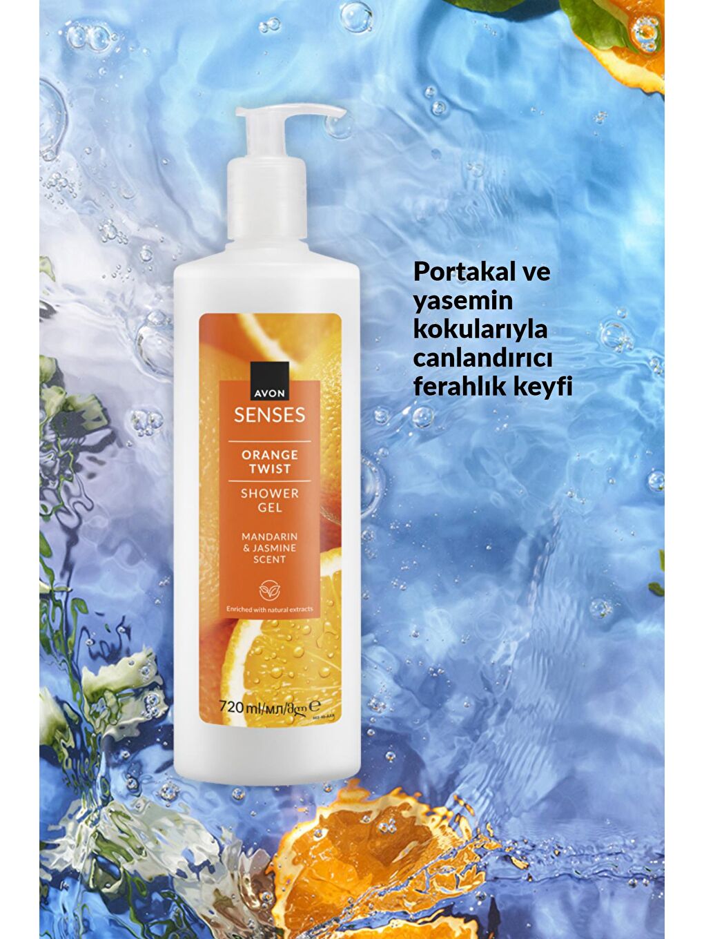 Senses Orange Twist Portakal ve Yasemin Kokulu Duş Jeli 720 Ml. Üçlü Set-2