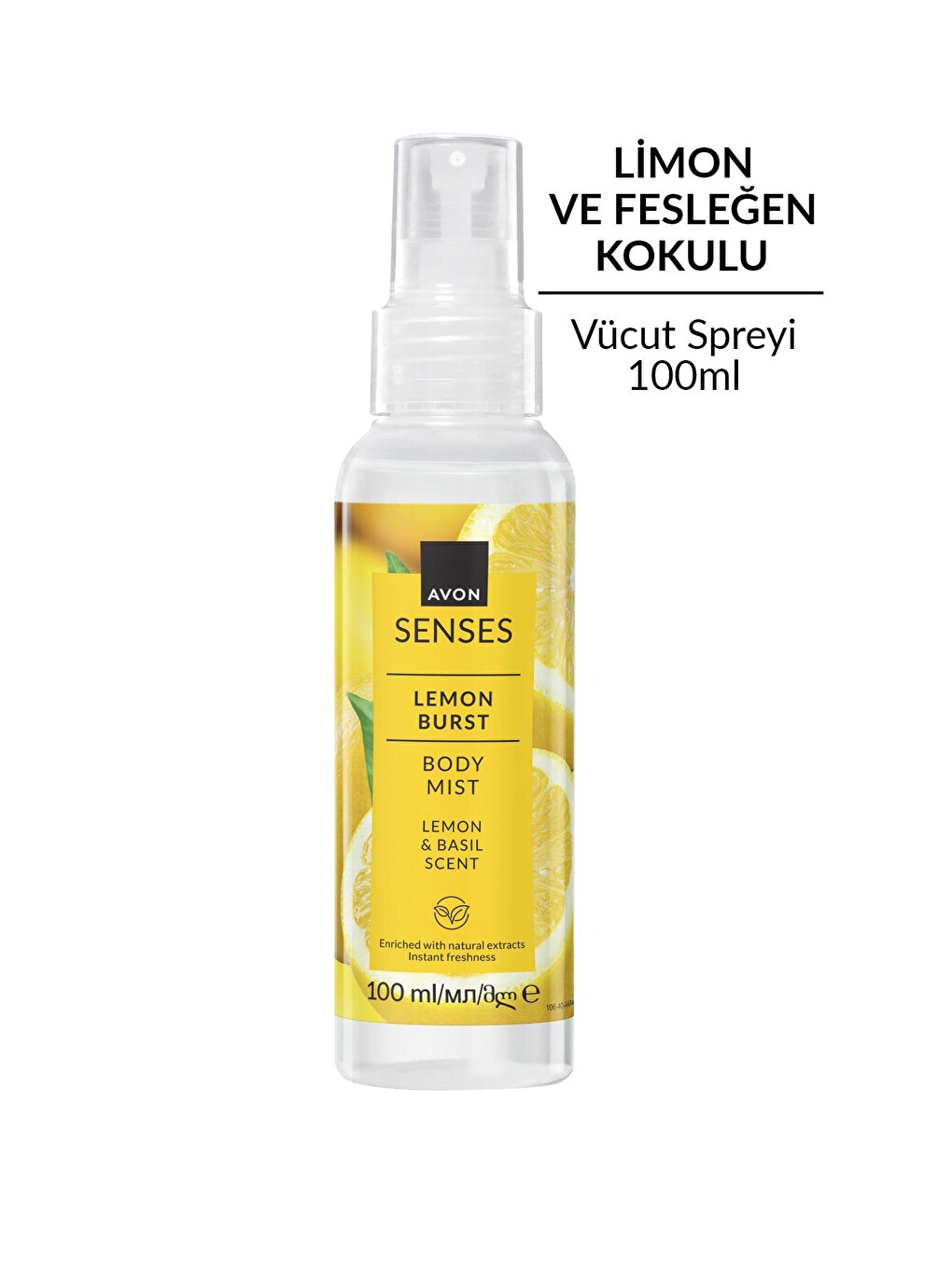 Senses Lemon Burst Limon ve Reyhan Kokulu Vücut Spreyi 100 Ml. İkili Set-1