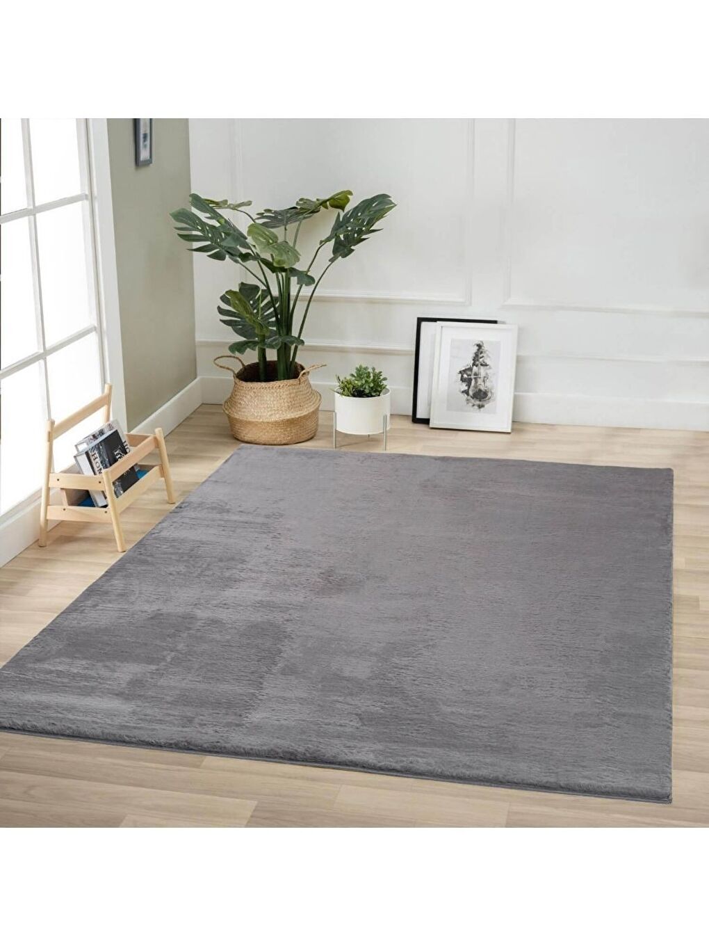 Soft Kürk Halı 160x230 Antrasit