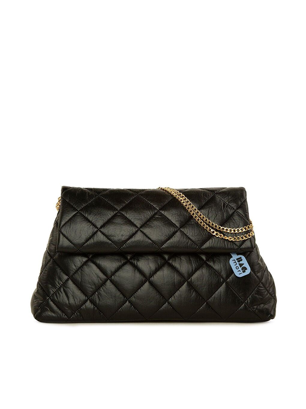 Siyah Kapitone Zincirli Askılı Ve Portföy Büyük Çanta