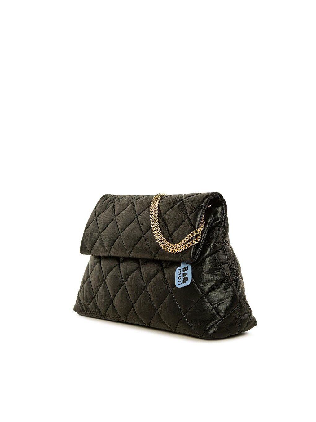 Siyah Kapitone Zincirli Askılı Ve Portföy Büyük Çanta-1