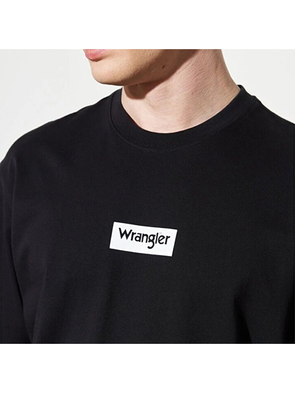 Erkek Siyah Bisiklet Yaka Tişört-1