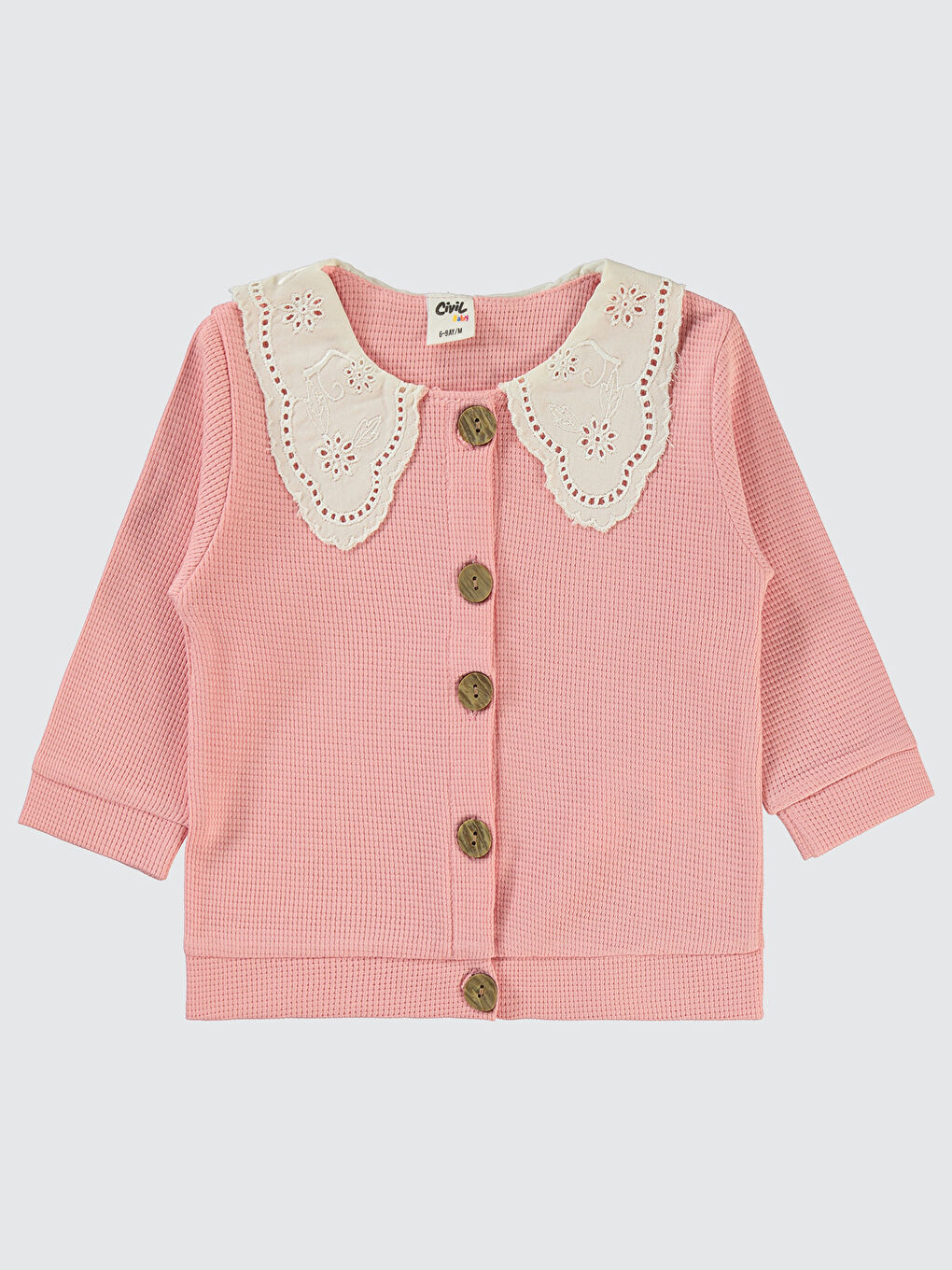 Pembe Baby Kız Bebek Hırka 6-18 Ay Gül Kurusu