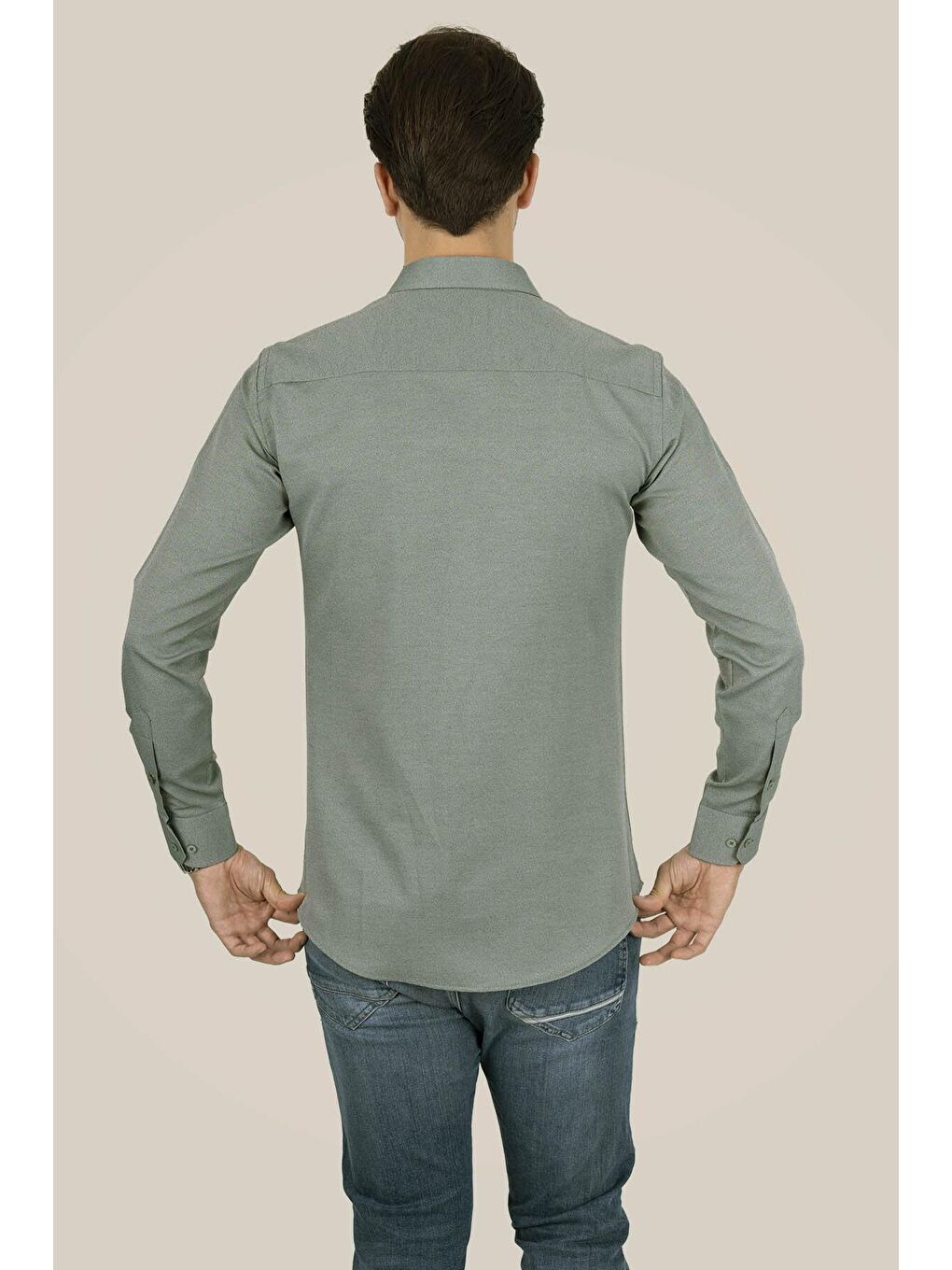 Etikmen Turkuaz Su Yeşili Slimfit Erkek Gömlek - 6